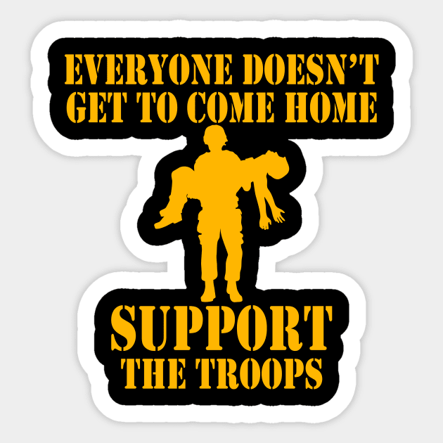 Not Everyone Gets To Come Home (gold) Sticker by Pixhunter